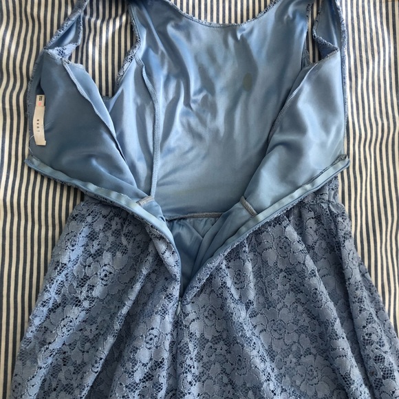 Blue lace petite summer dress - Picture 5 of 10